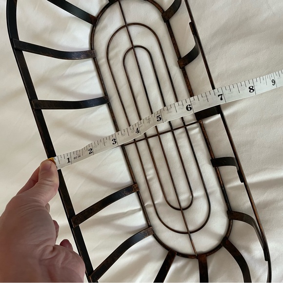 Metal Oval Basket Centerpiece Fruit Bowl Bread Bowl - Picture 5 of 7